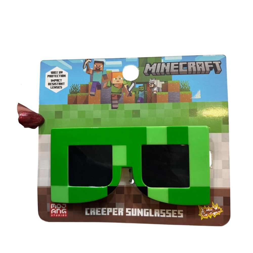Brand new in Package‎ Sun-Staches Minecraft Creeper Kids Sunglasses Age 3-9